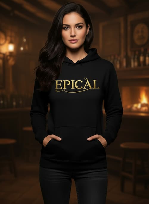 Sudadera negra mujer Épical
