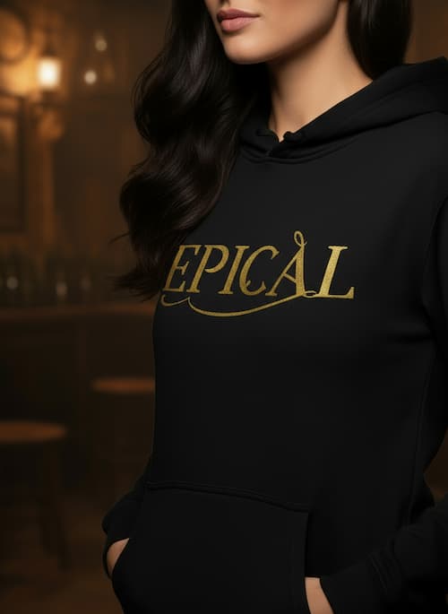 Sudadera negra mujer Épical